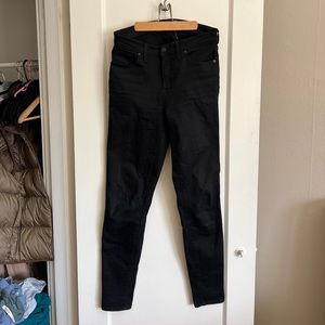 Madewell Black 9” Skinny High Rise Jeans (Tall)